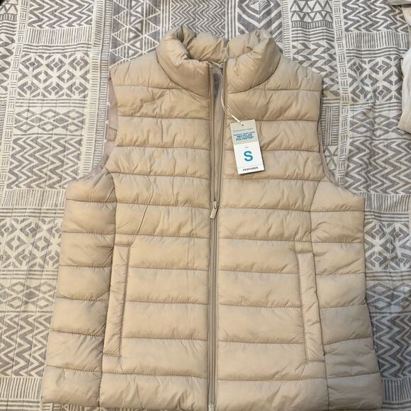 Primark Light Tan Quilted Vest - Picture 1 of 4